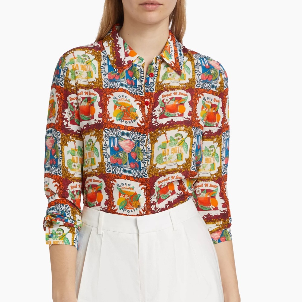 Alice + Olivia
Willa Cocktail Silk Shirt
